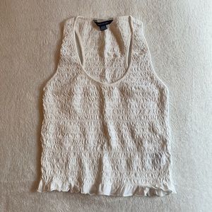 White Scrunchy Tank